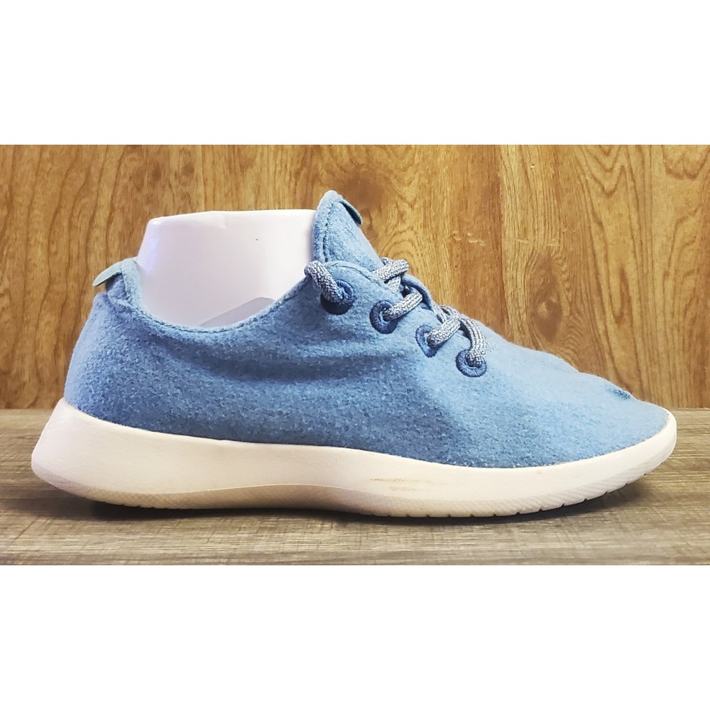 Allbirds Wool Runners Lade Up Sneakers Women's Size 8 Blue